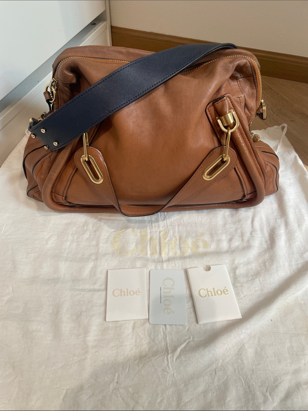 Chloe med Armagnac Paraty w navy military strap Made in Italy 🇮🇹